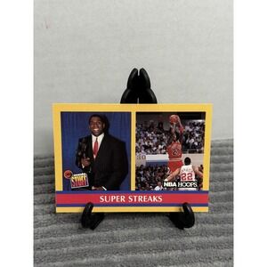 1990-91 NBA Hoops - Inside Stuff Michael Jordan, Magic Johnson #385